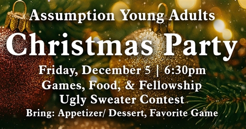 Young Adults Christmas Party Dec. 5