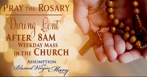 Pray the Rosary with Us this Lenten Season 