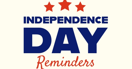 Holiday Weekend Happenings and Things to Remember