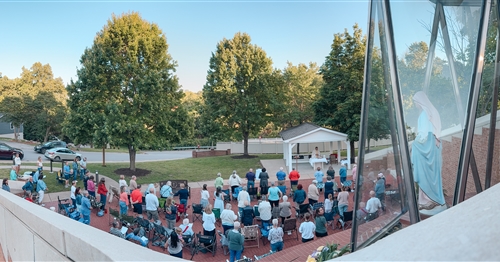 Join us for Outdoor Mass at Mary Queen of Peace Shrine