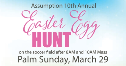 Hippity-Hoppin' all the way... the Easter Bunny Arrives Palm Sunday